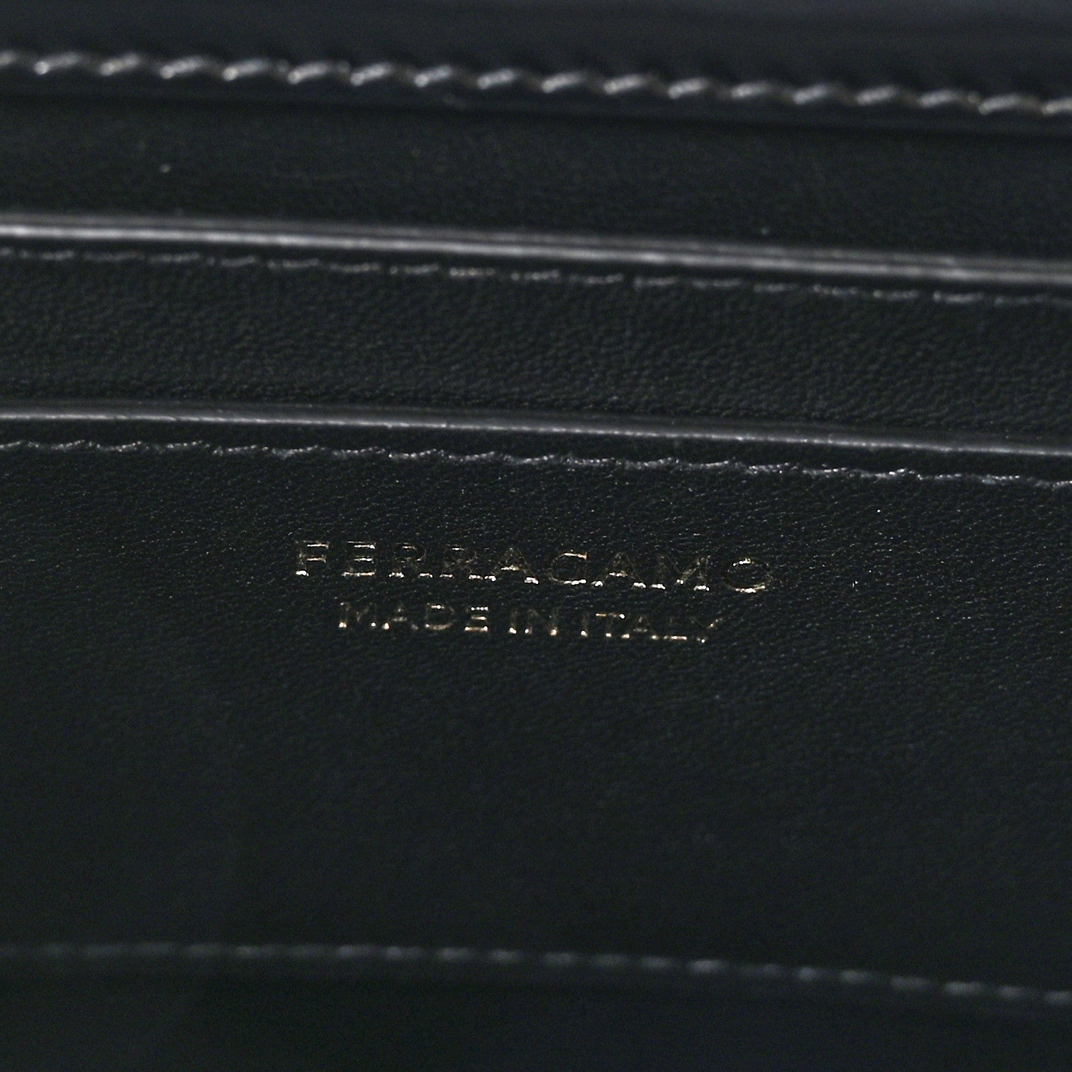 Salvatore Ferragamo Brushed Calfskin North South Wanda Top Handle Bag Black 6 of 9