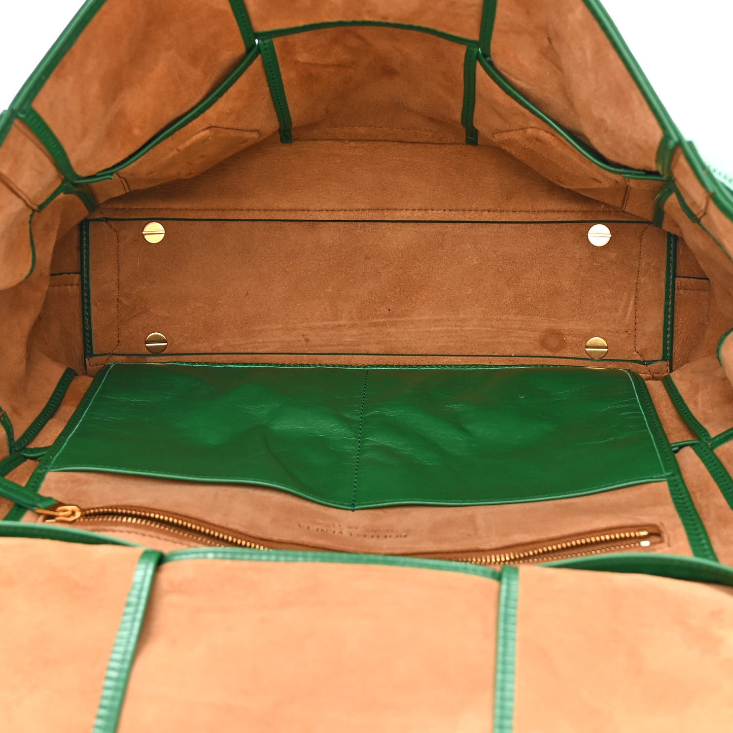 Paper Calfskin Maxi Intrecciato Medium Arco Slouch Racing Green