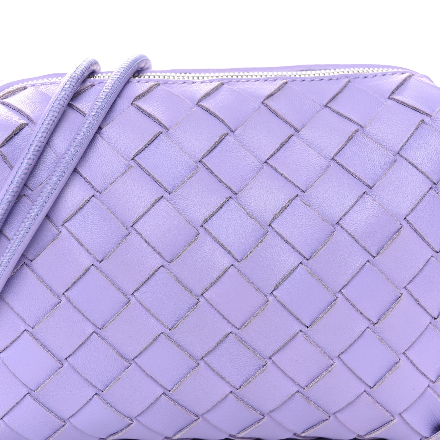Nappa Intrecciato Mini Loop Camera Bag Wisteria