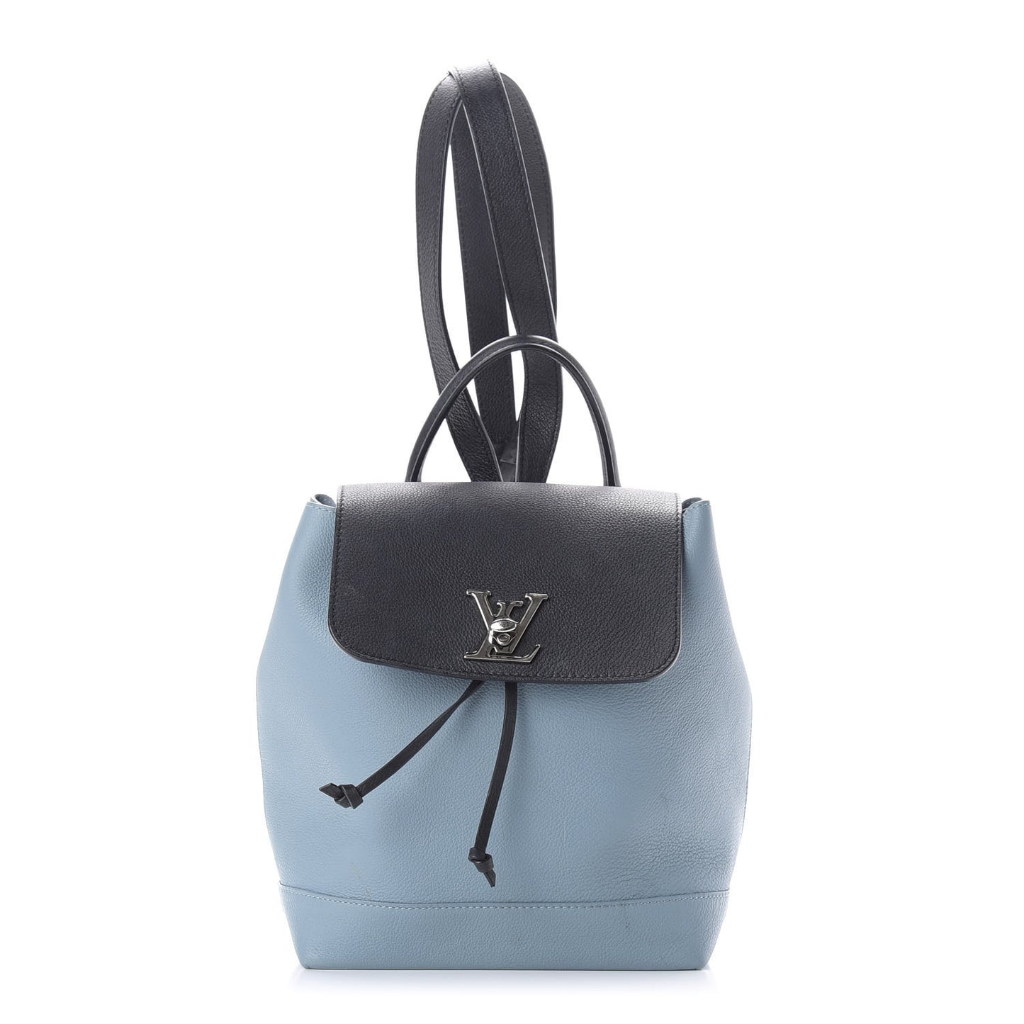 Calfskin Lockme Backpack Sky