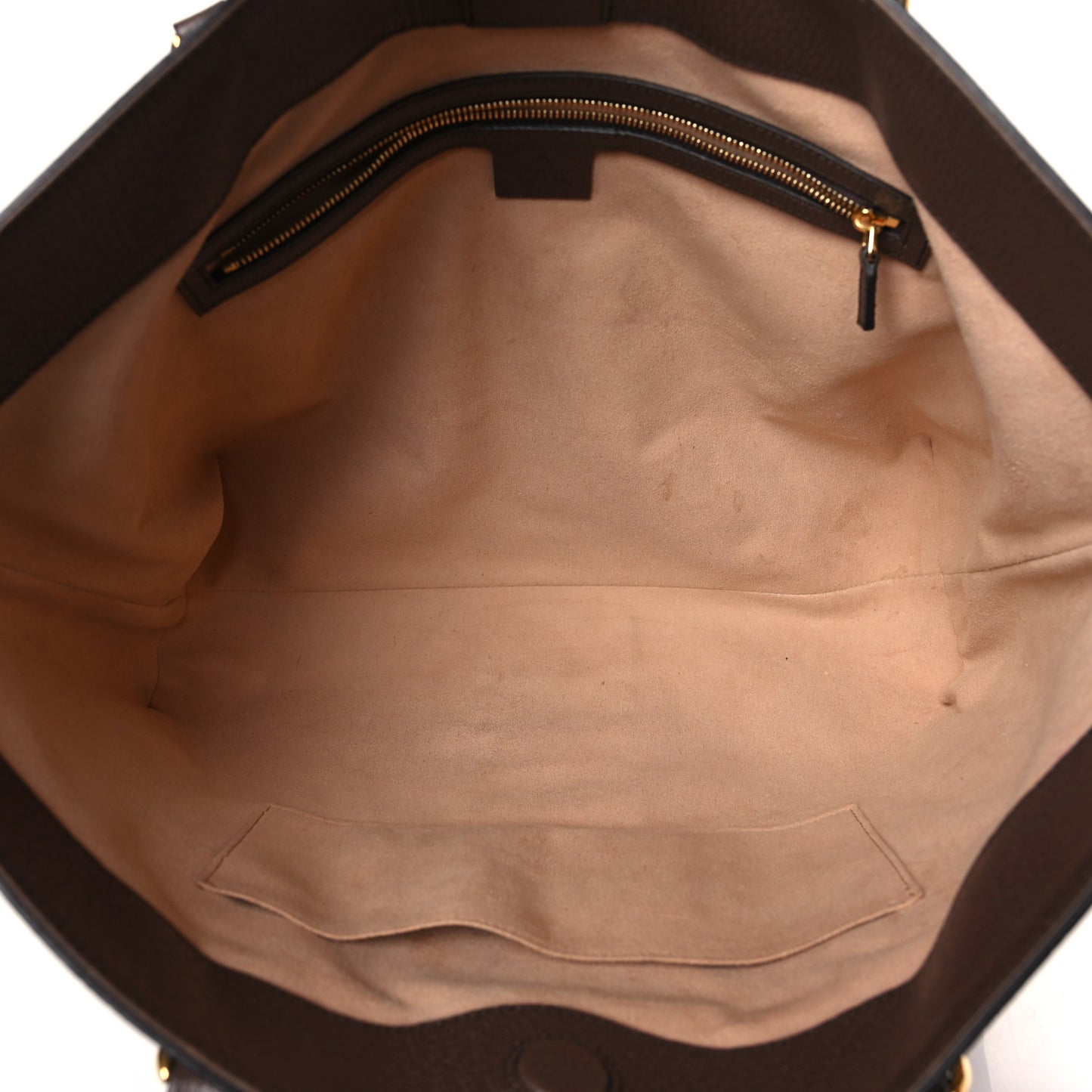 GG Supreme Monogram Textured Calfskin Web Medium Ophidia Shopping Tote Beige Ebony New Acero