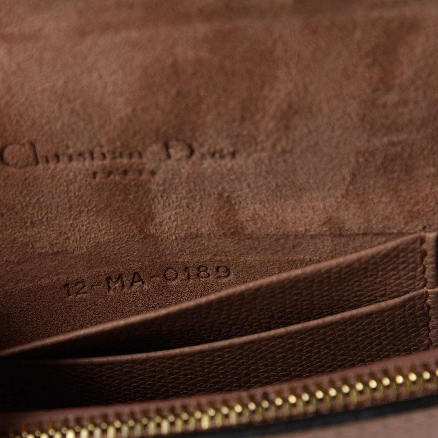 Grained Calfskin Saddle Clutch Fard