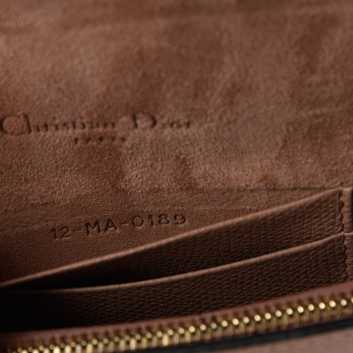 Christian Dior Grained Calfskin Saddle Clutch Fard 9 of 10