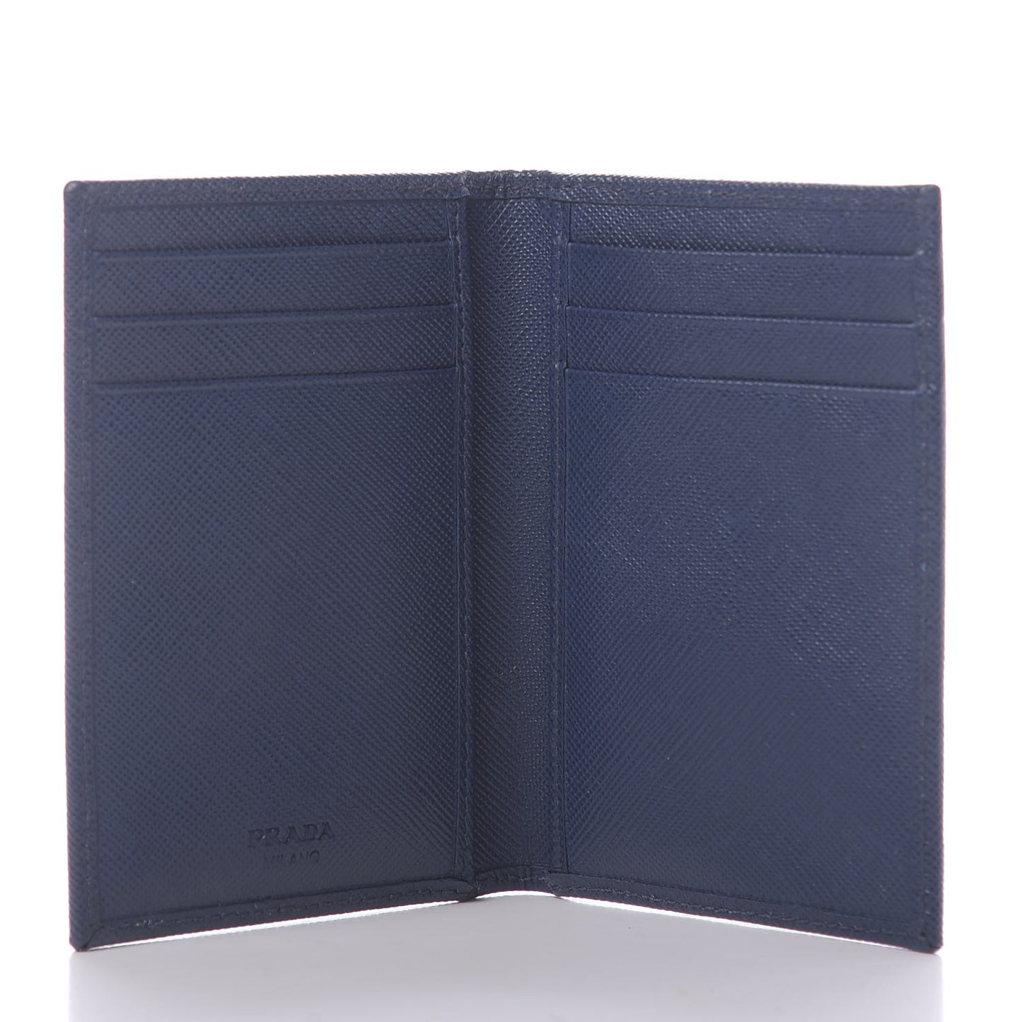 Saffiano Bi-Fold Card Holder Baltico Bleuette