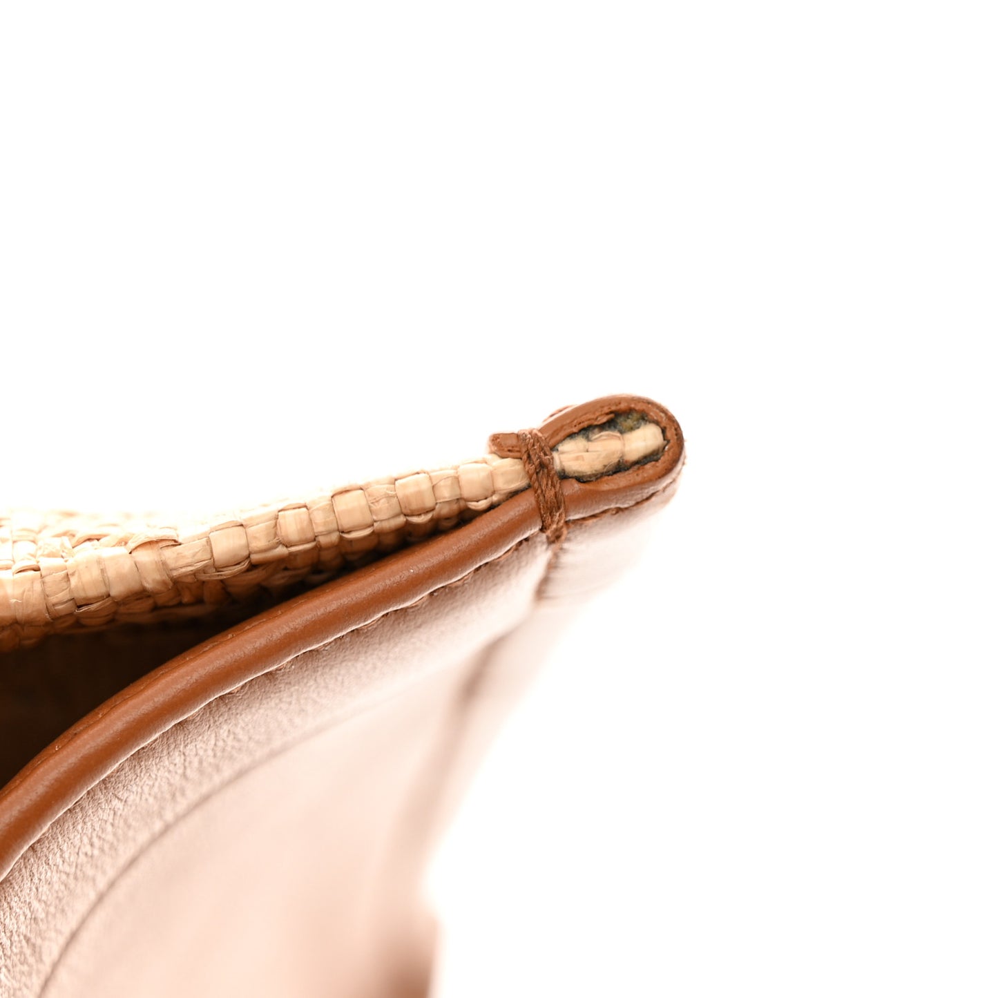 CHRISTIAN DIOR Raffia Macro Cannage Small Book Tote Natural