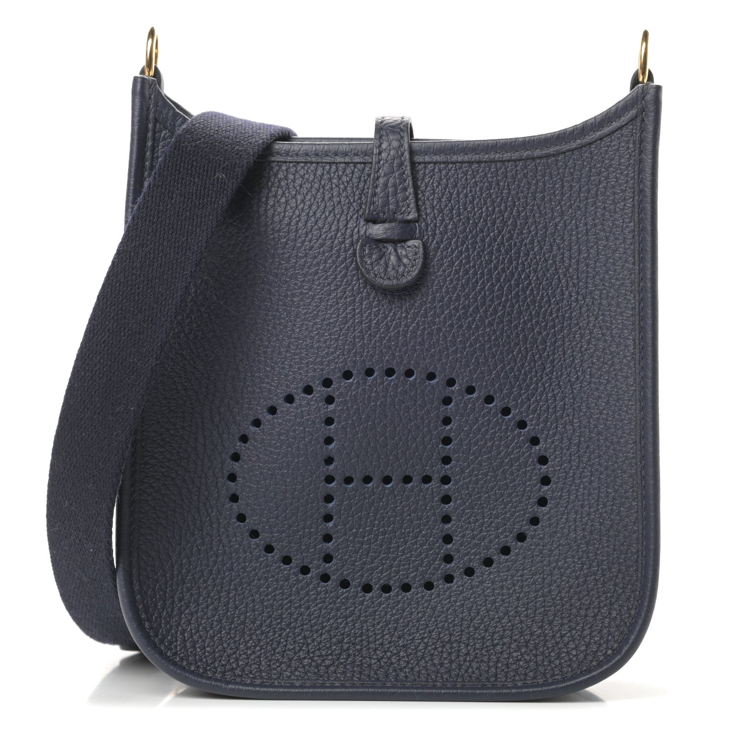 Hermes Taurillon Clemence Evelyne TPM Bleu Nuit 1 of 11