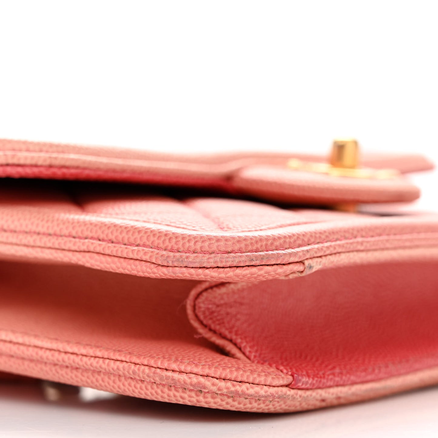 Caviar Quilted Sunset On The Sea Waist Bag Coral