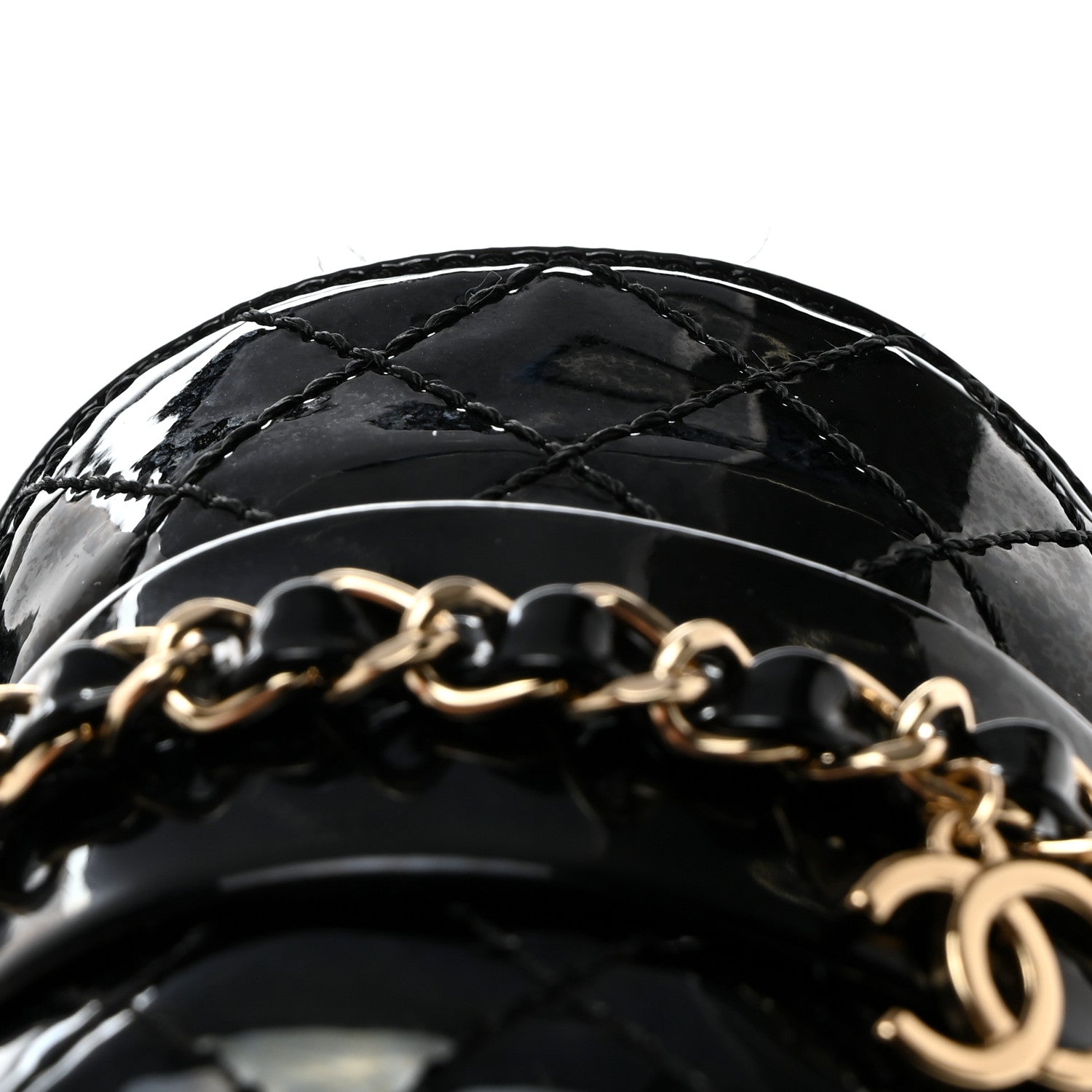 Chanel Patent Calfskin CC Chain Mocassin Loafers 36 Black 11 of 11