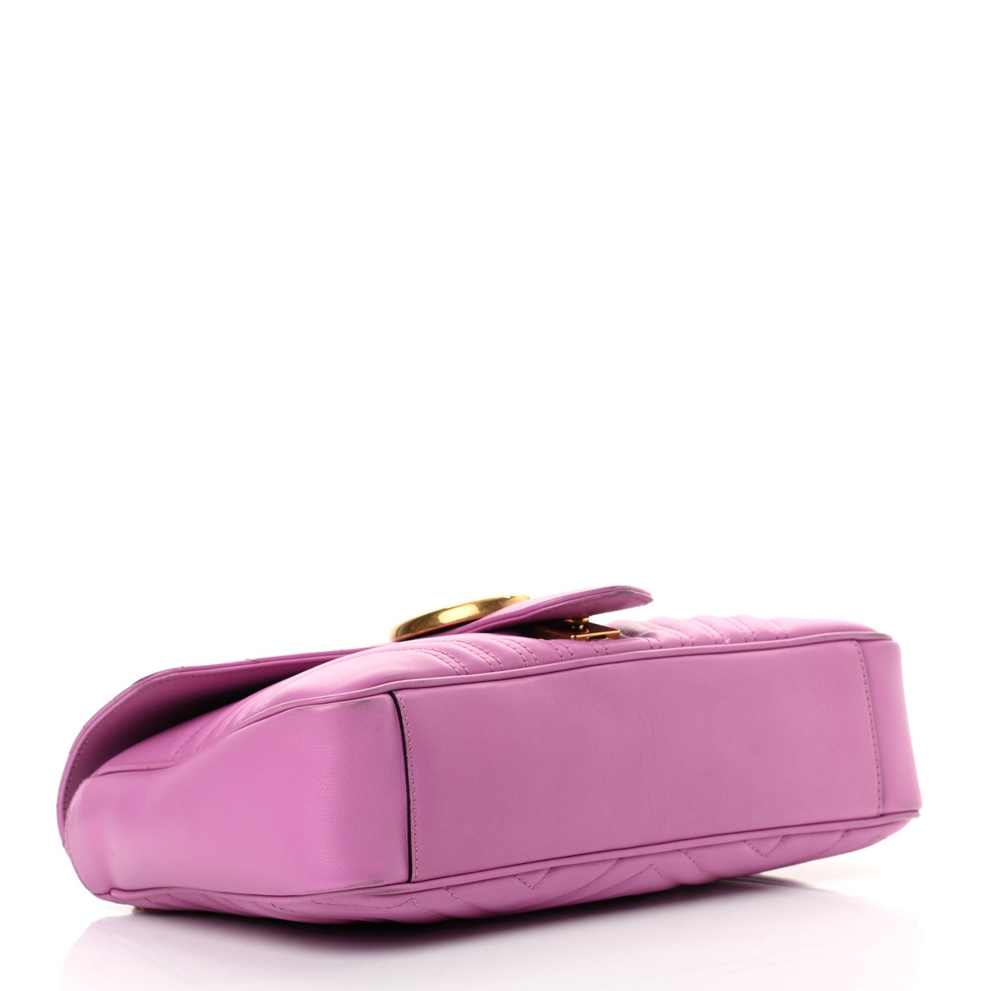 Calfskin Matelasse Medium GG Marmont Shoulder Bag Candy Mousse