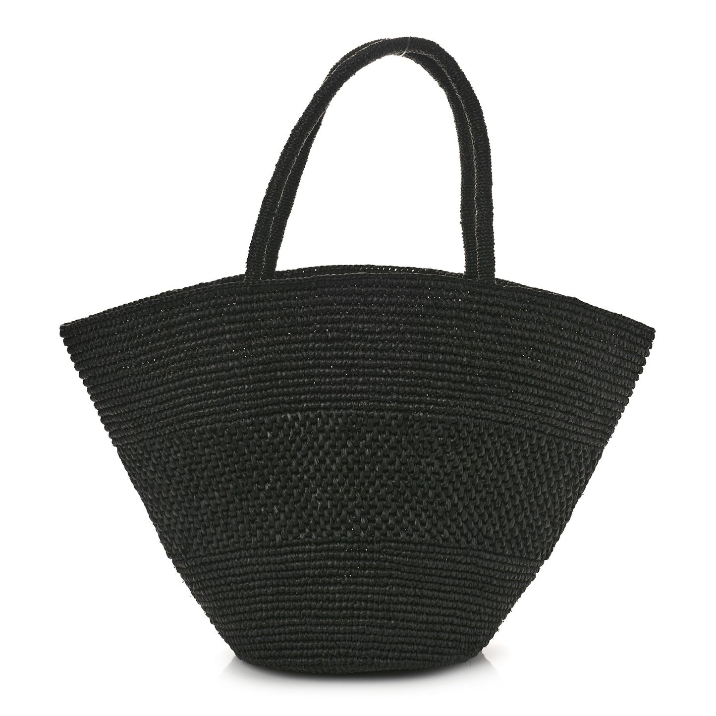Raffia Emilie Tote Bag Black