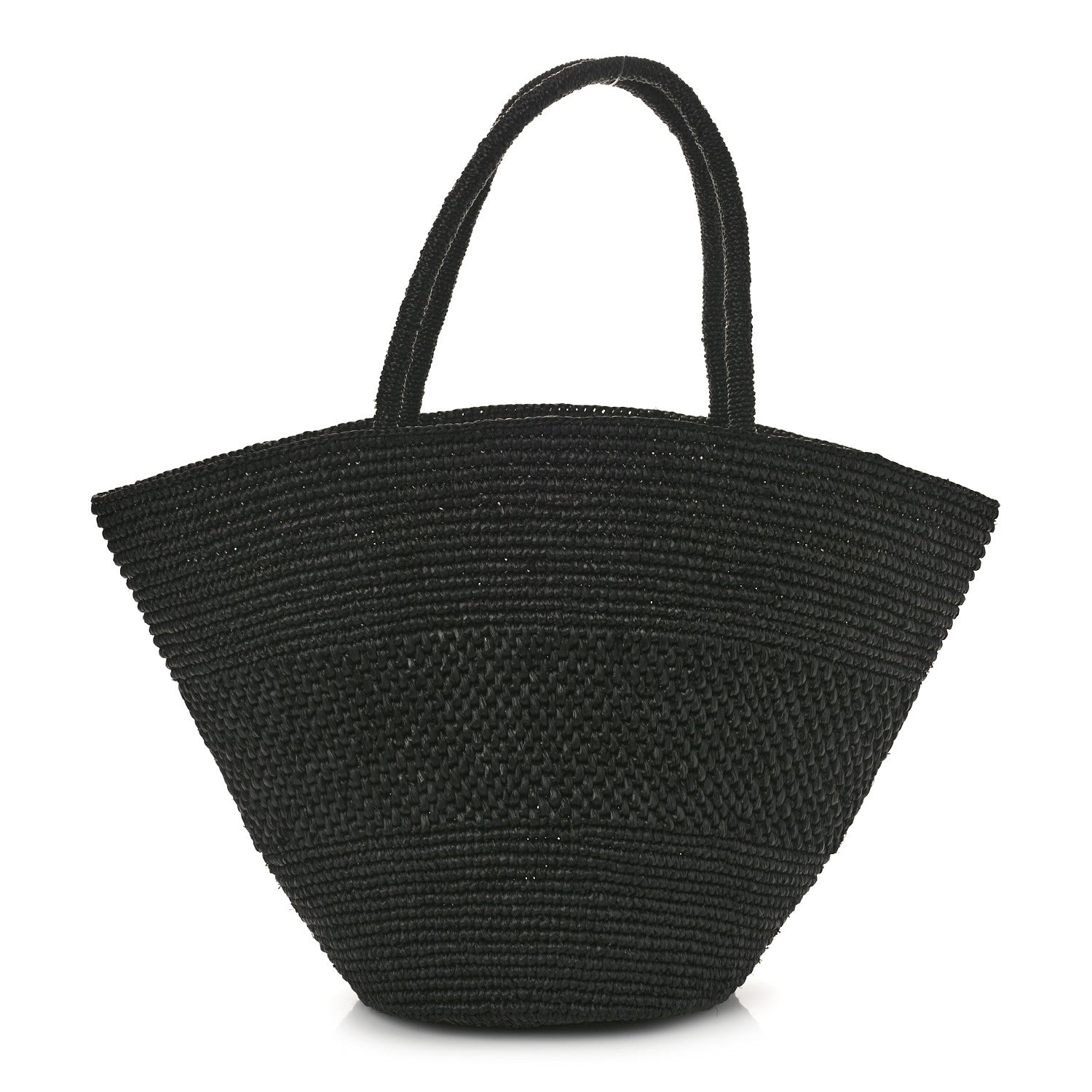 The Row Raffia Emilie Tote Bag Black 1 of 11