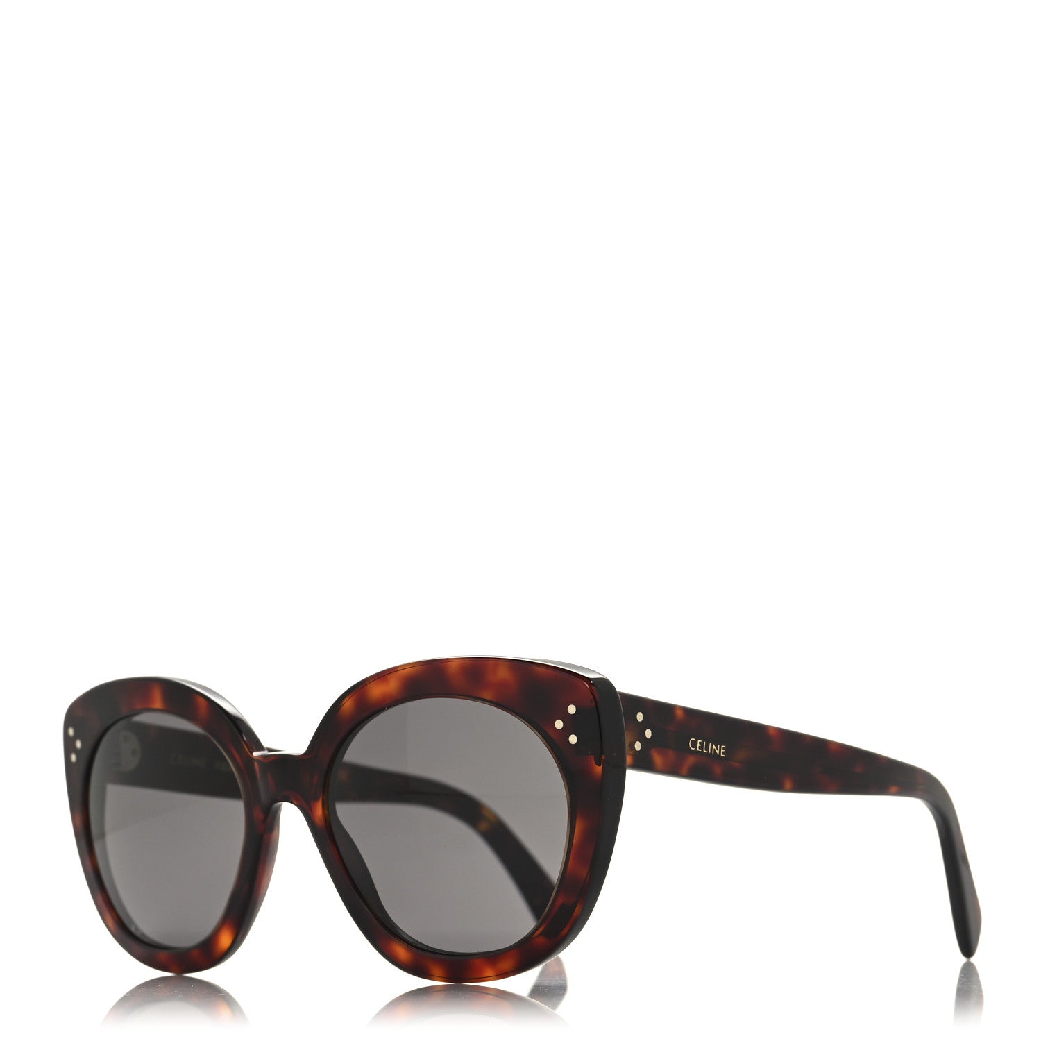 AUTHENTIC CELINE Tortoise Shell Sunglasses Celine Acetate Butterfly Sunglasses CL40239F Tortoise  main image 4