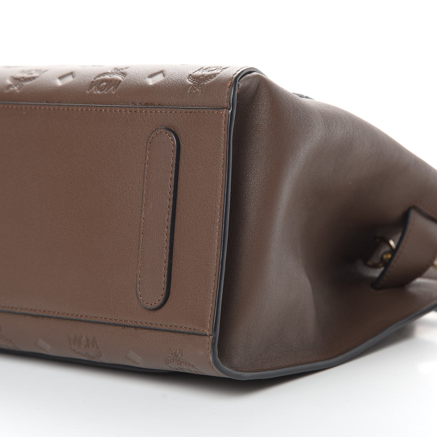 Calfskin Ottomar Monogram Medium Essential Tote Chestnut