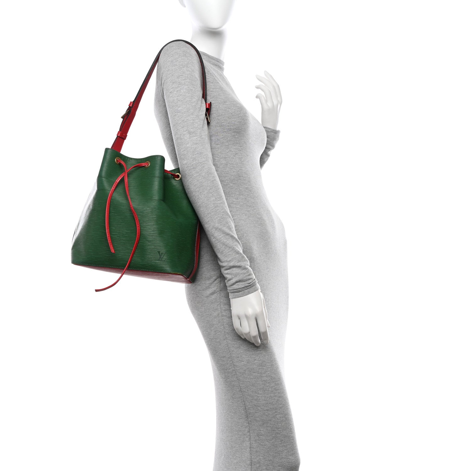 Louis Vuitton Epi Bi-Color Petit Noe Borneo Castillan Red 2 of 16