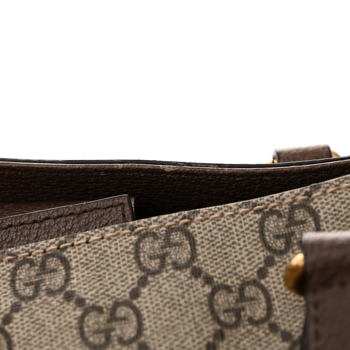 Soft GG Supreme Monogram Courrier Medium Crossbody Tote Beige New Acero