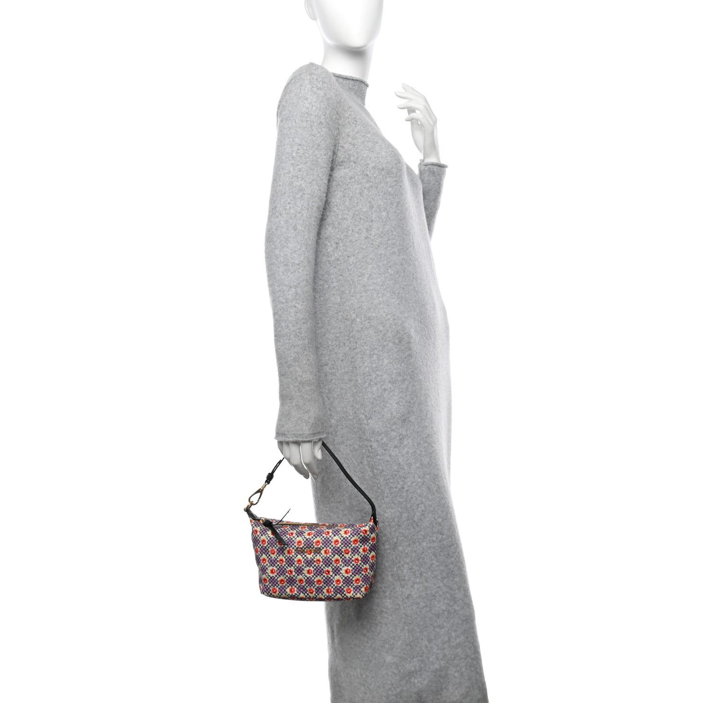 Tessuto Nylon Stampato Mini Spirit Cire Bag Lilla Dis Retro