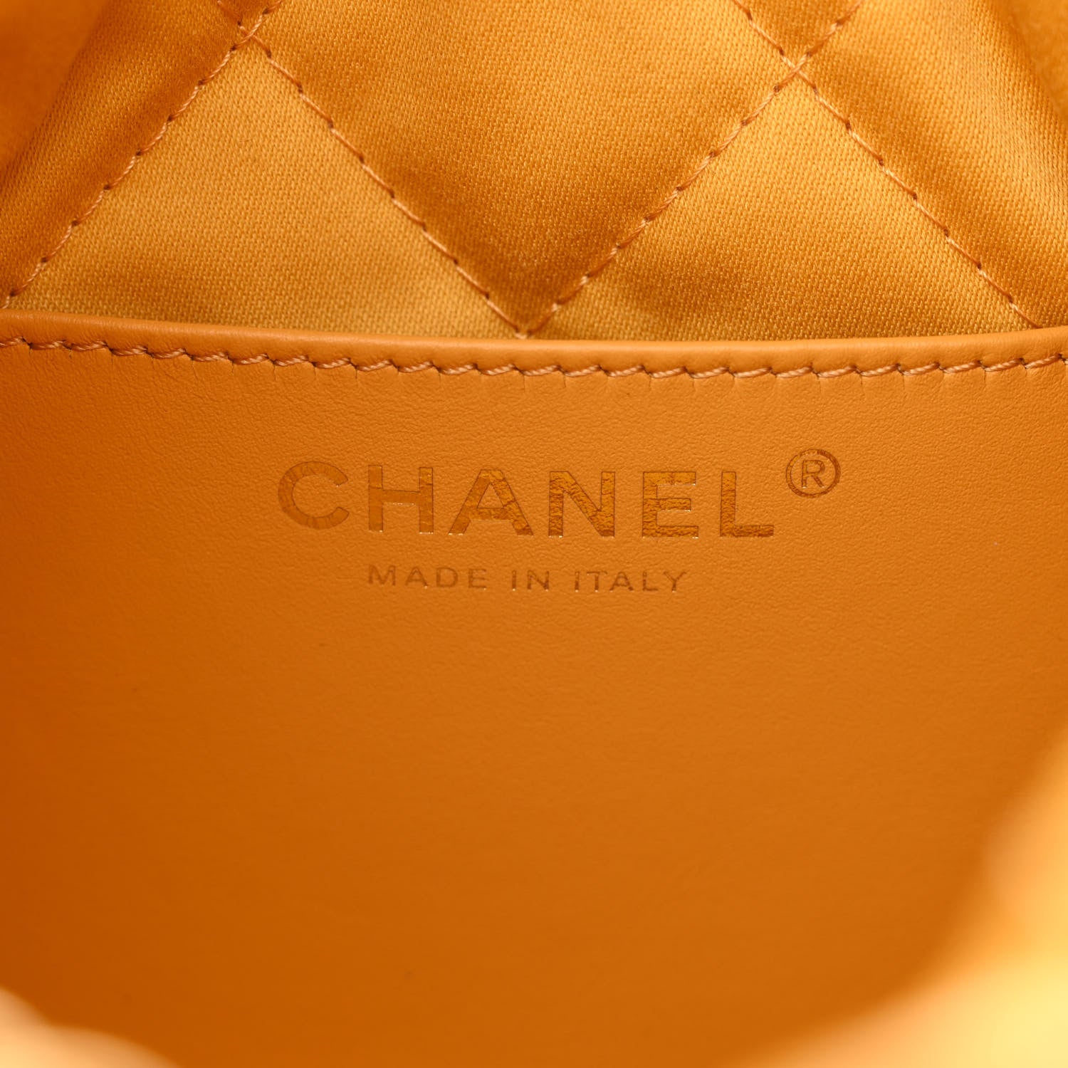 Chanel Shiny Calfskin Quilted Mini Chanel 22 Yellow 6 of 10