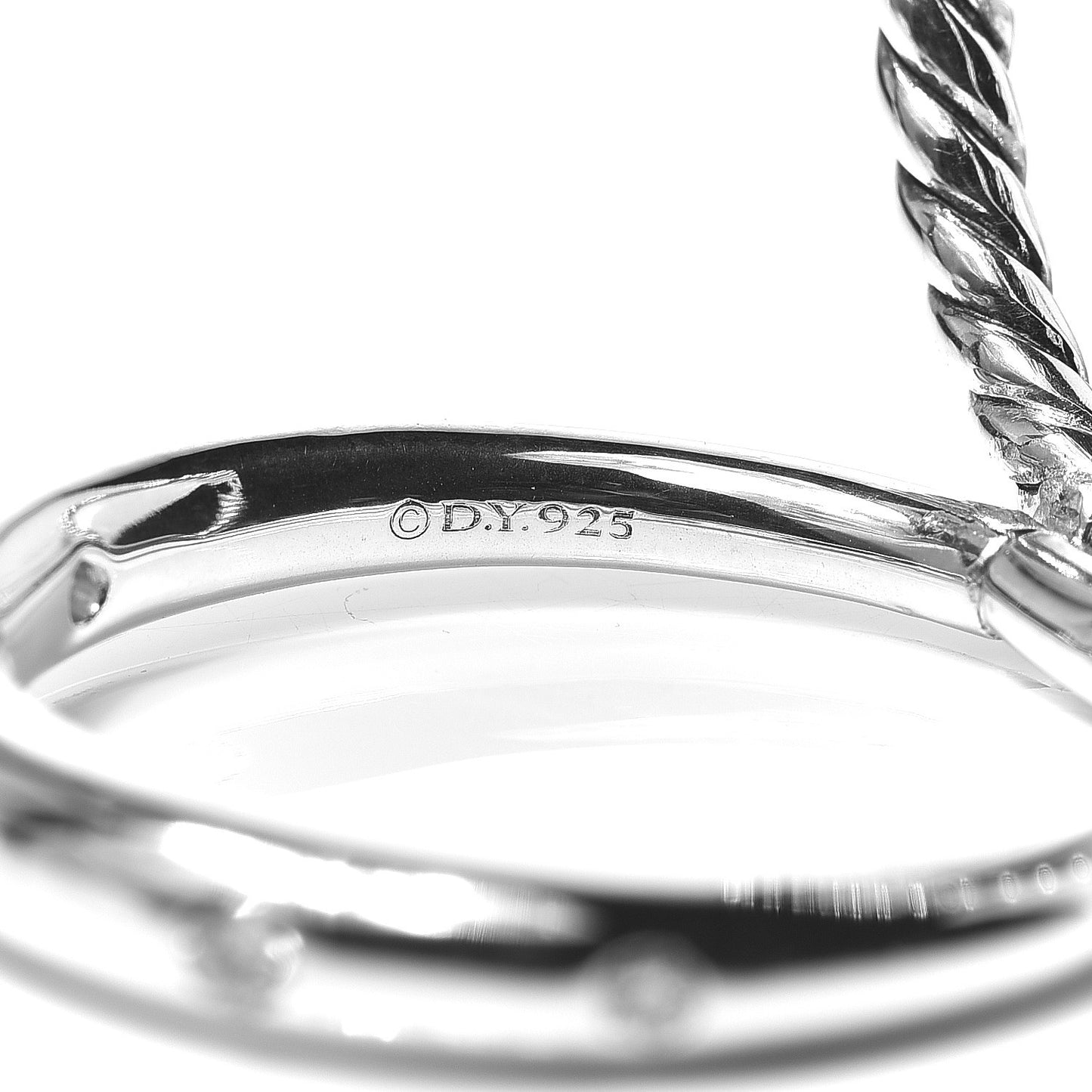 Sterling Silver Diamond 9mm Stax Narrow Ring 52 6