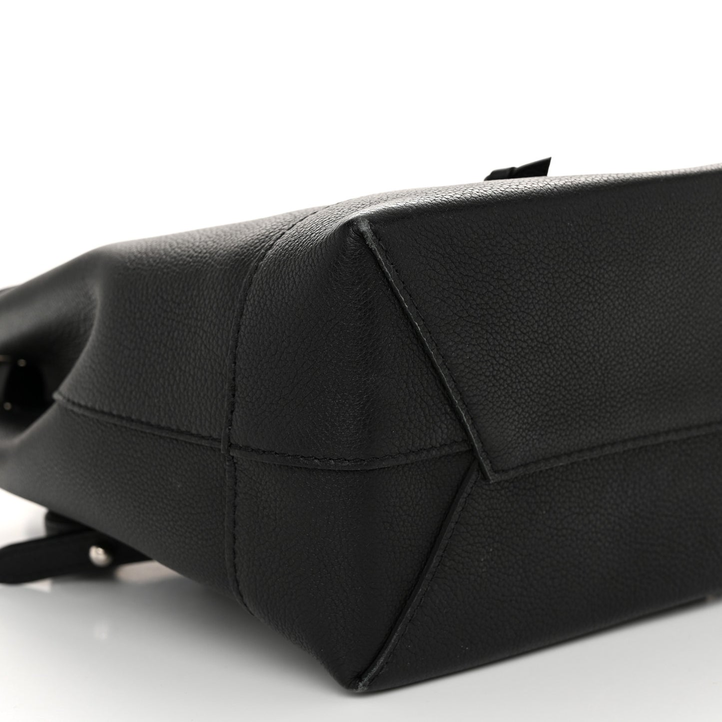 Calfskin Lockme Backpack Black