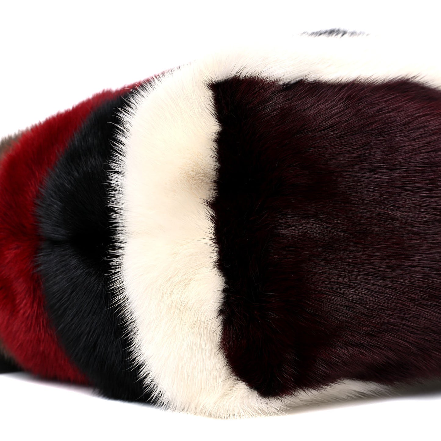 Mink Fur Rockstud Large Tote Multicolor