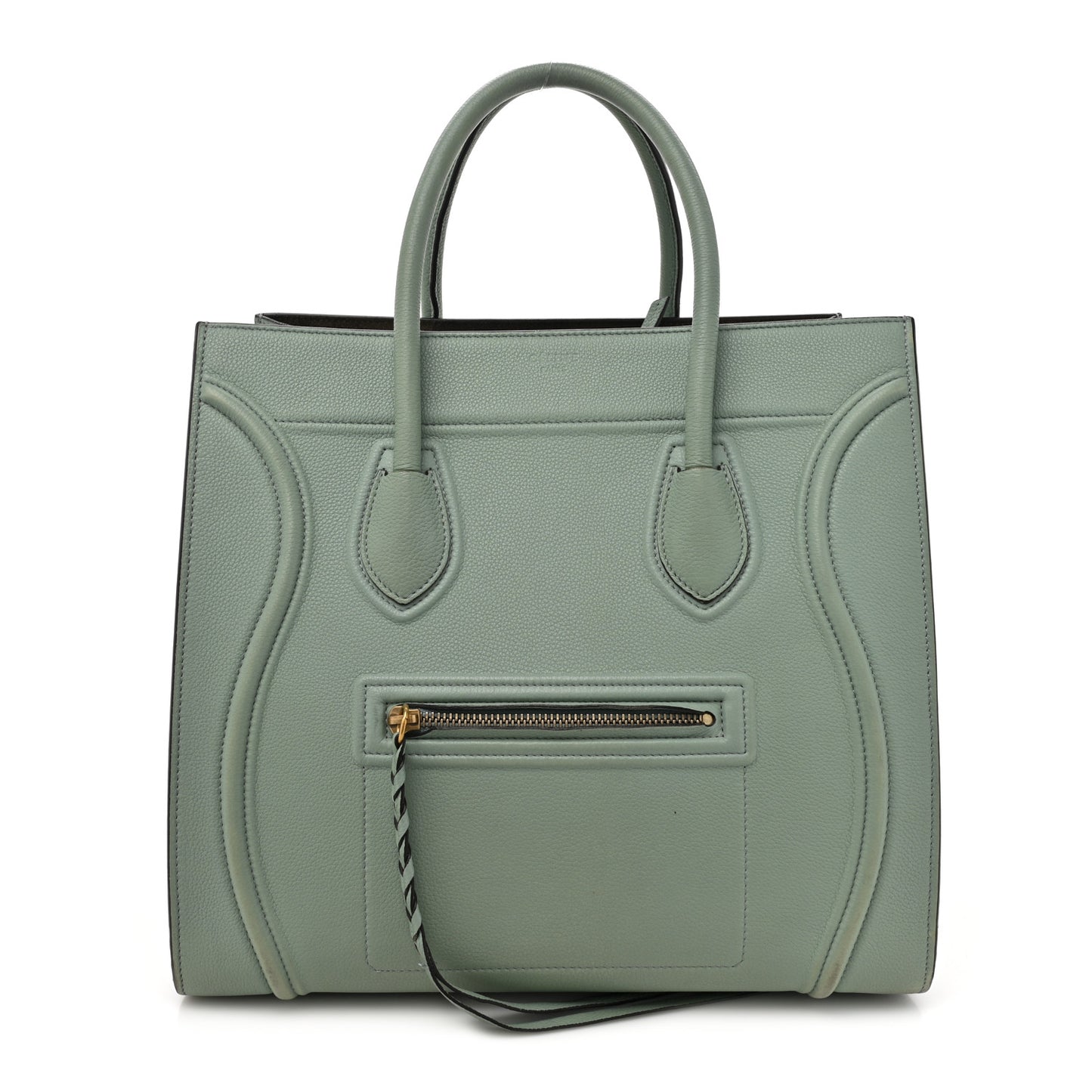 Grained Calfskin Medium Phantom Luggage Jade