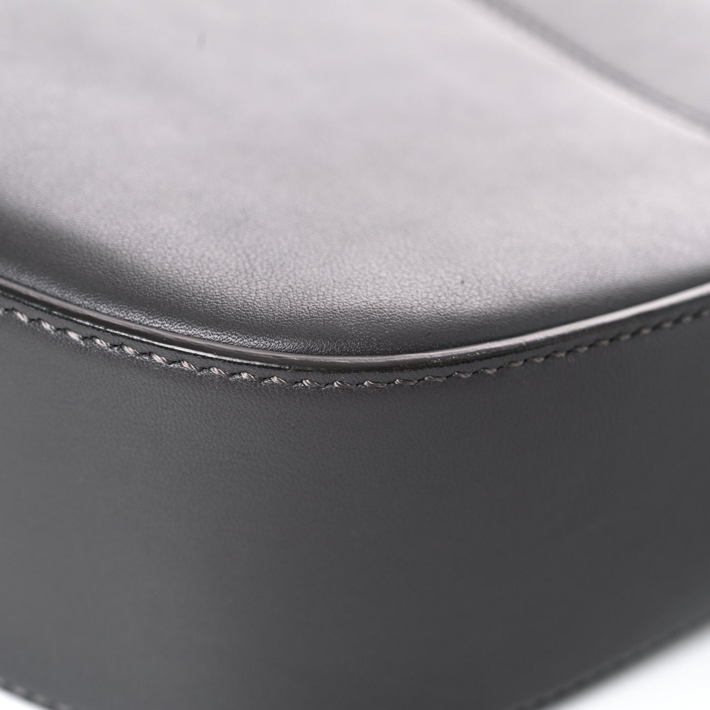 Calfskin Sasha Shoulder Bag Dark Grey