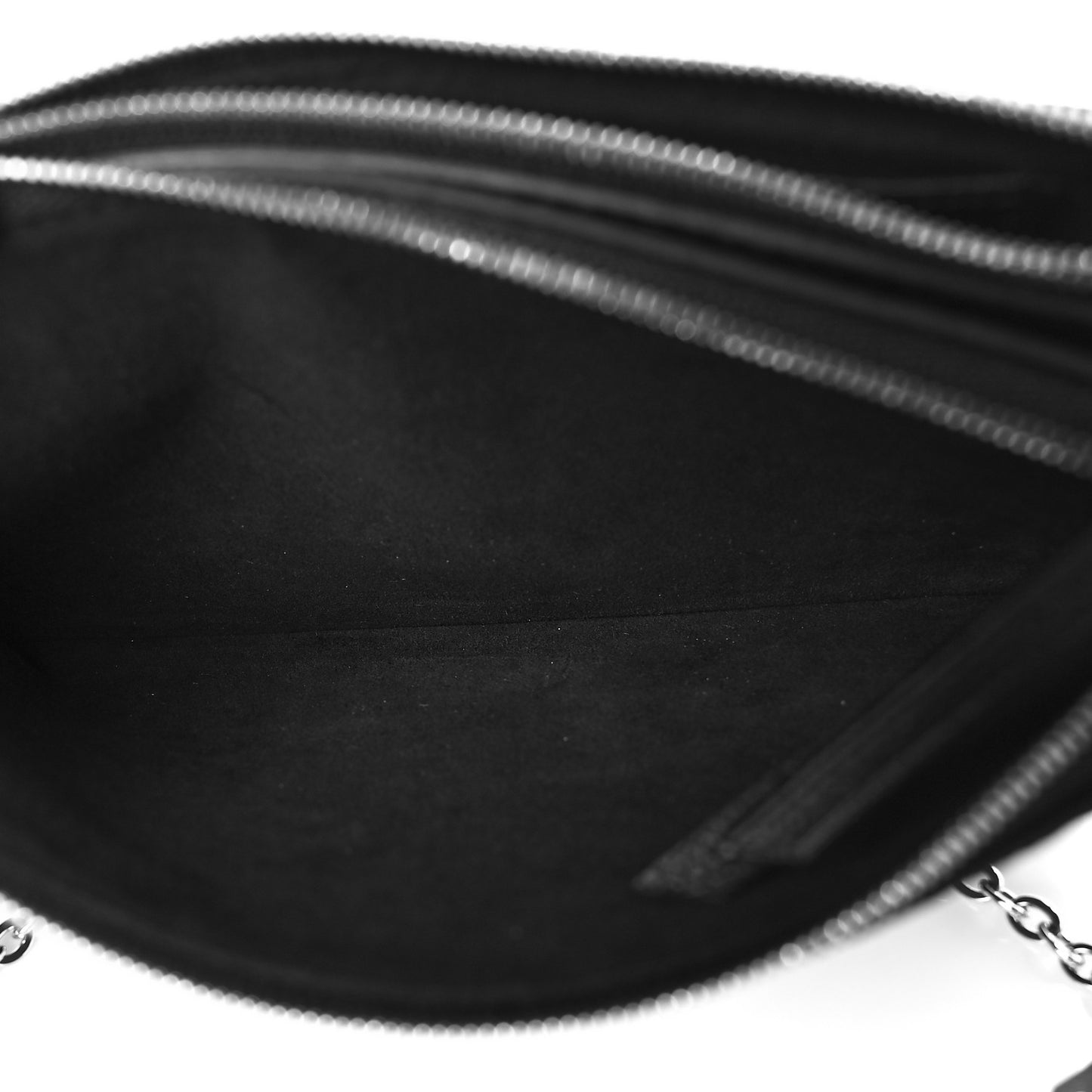 Empreinte Double Zip Pochette Black