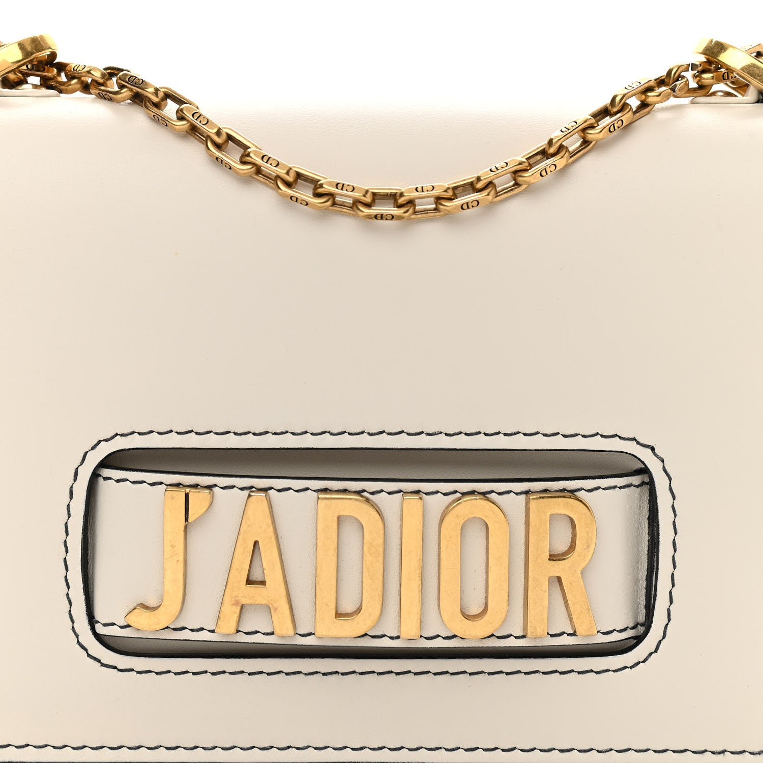 Christian Dior Calfskin J'Adior Chain Flap Bag Off White 7 of 11