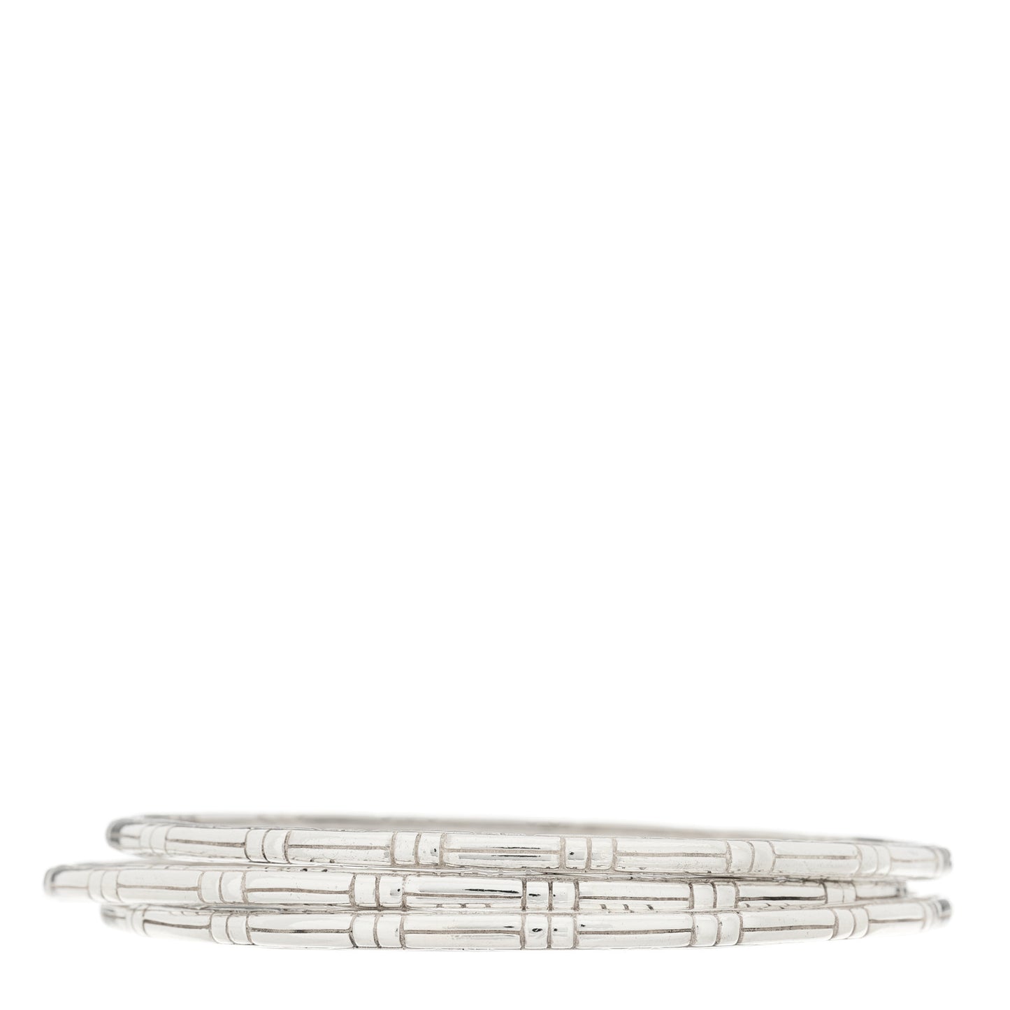 Sterling Silver Kali Slim Bangle Bracelet Set of 3