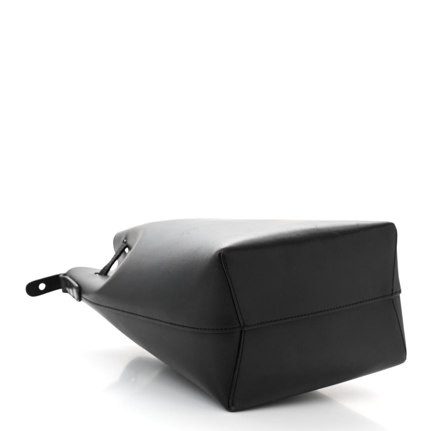 Calfskin Mini Bucket Bag Black Flamma