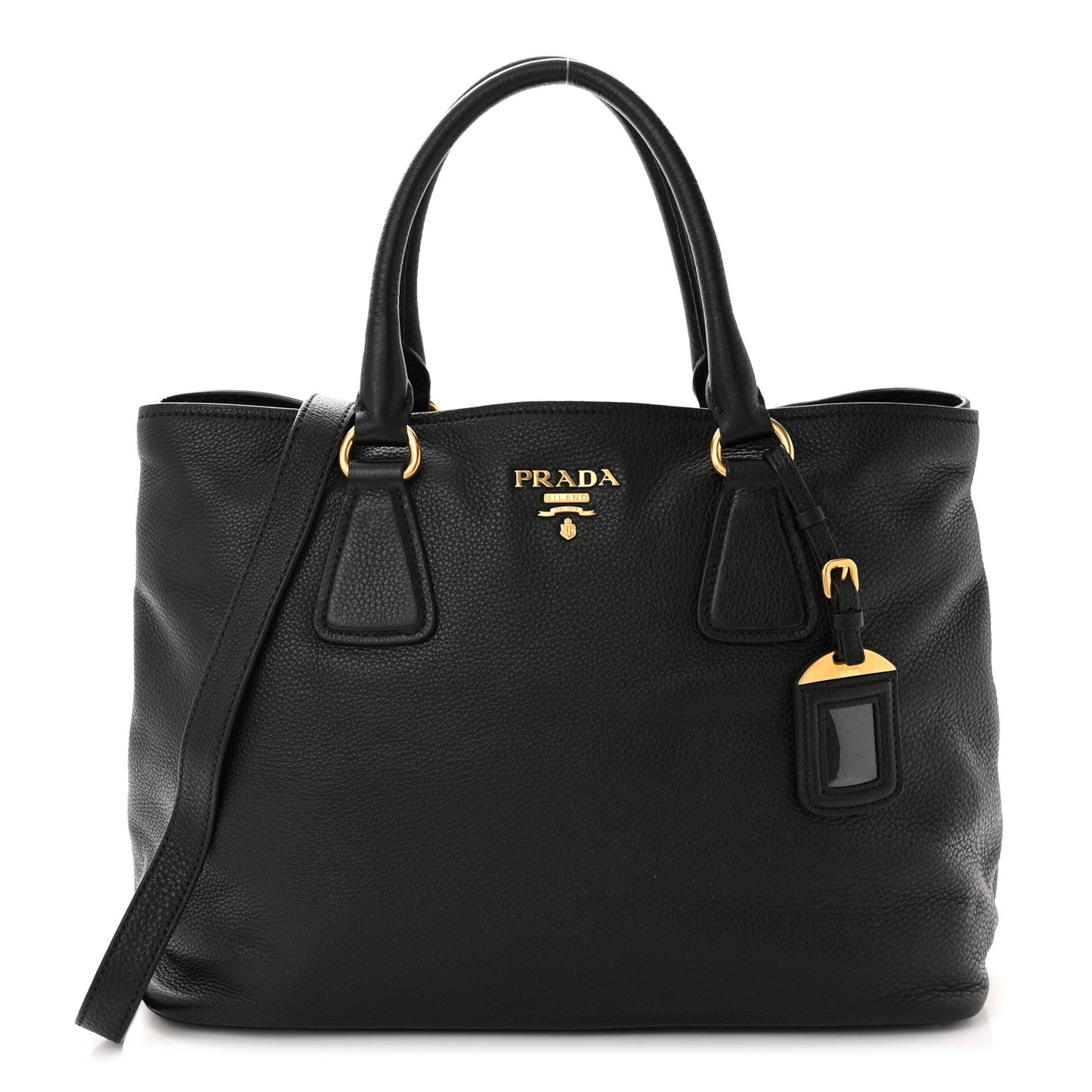Vitello Daino Tote Black
