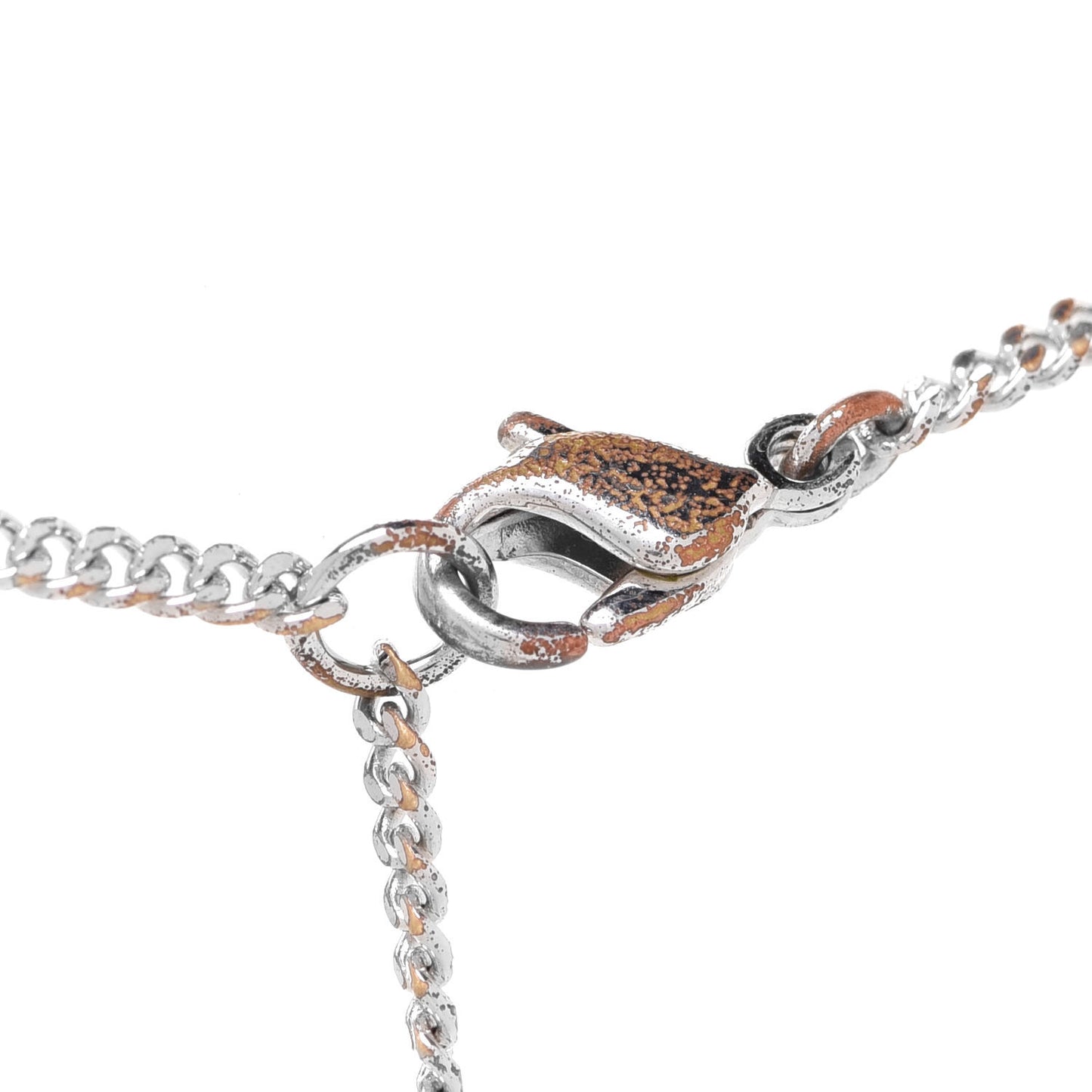 Crystal Logo Necklace Silver