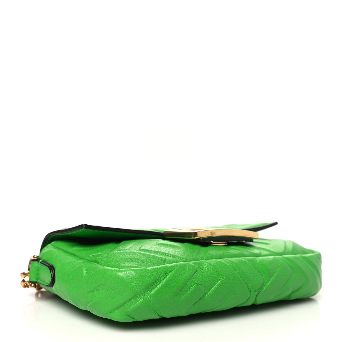 Nappa FF 1974 Embossed Mini Baguette Tomatillo
