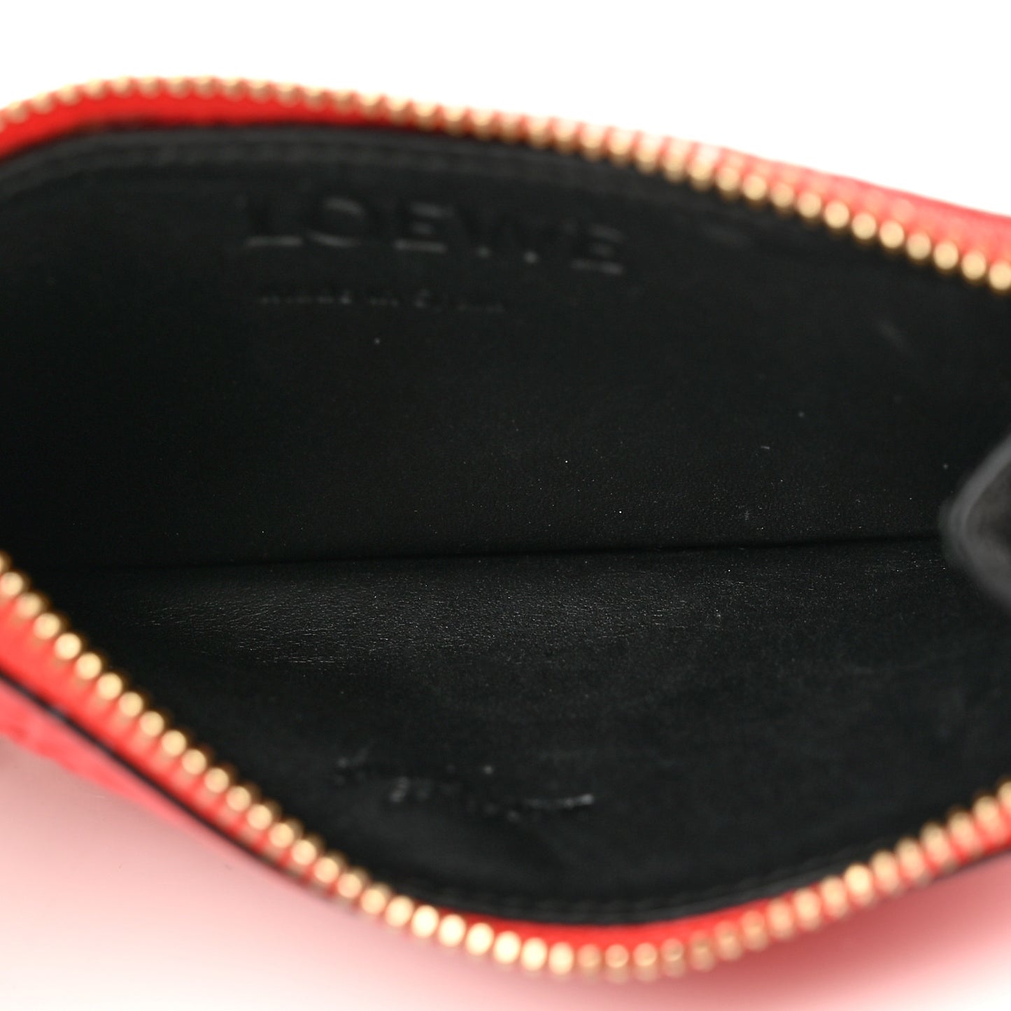 Calfskin Embossed Repeat Coin Card Holder Pomodoro
