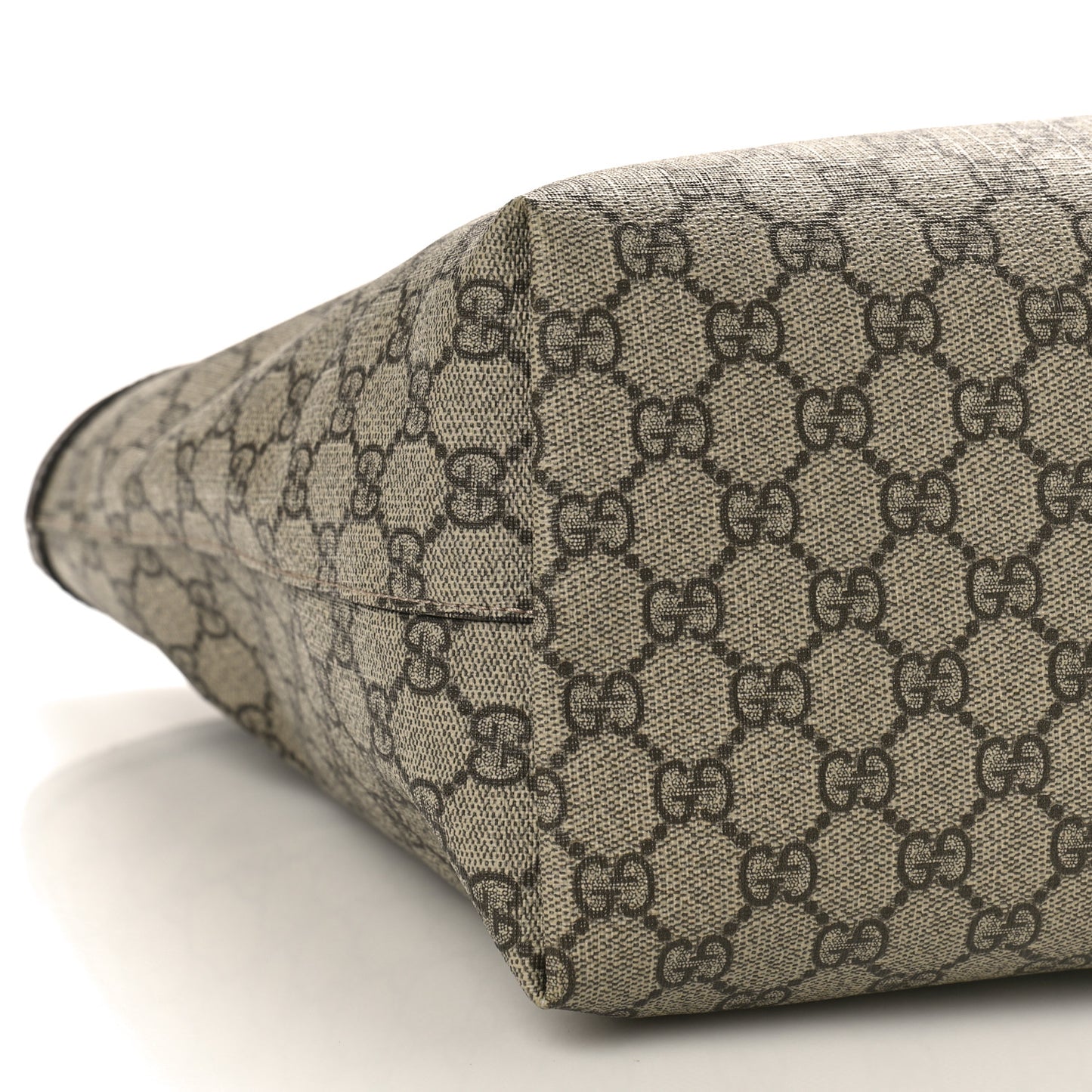 GG Supreme Monogram Medium Ophidia Shopping Tote Brown