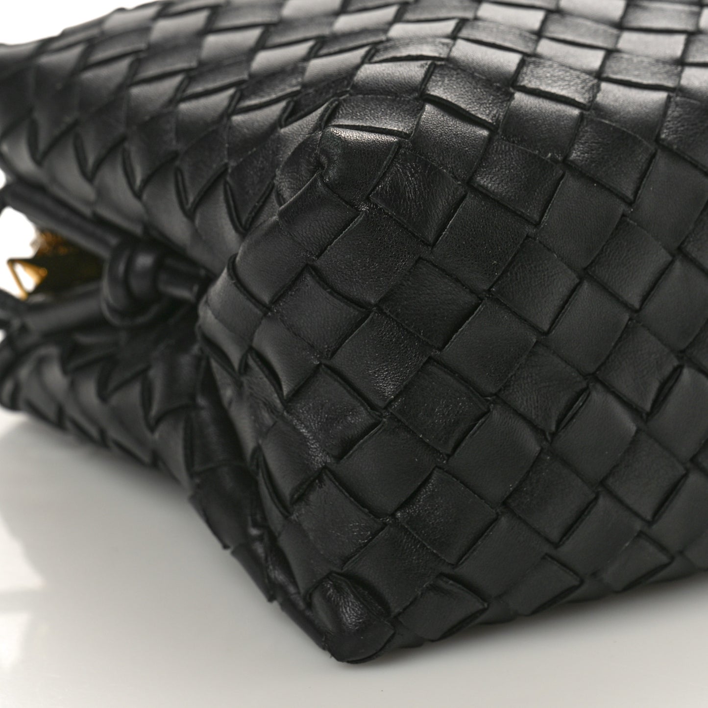 Nappa Intrecciato Medium Loop Camera Bag Black