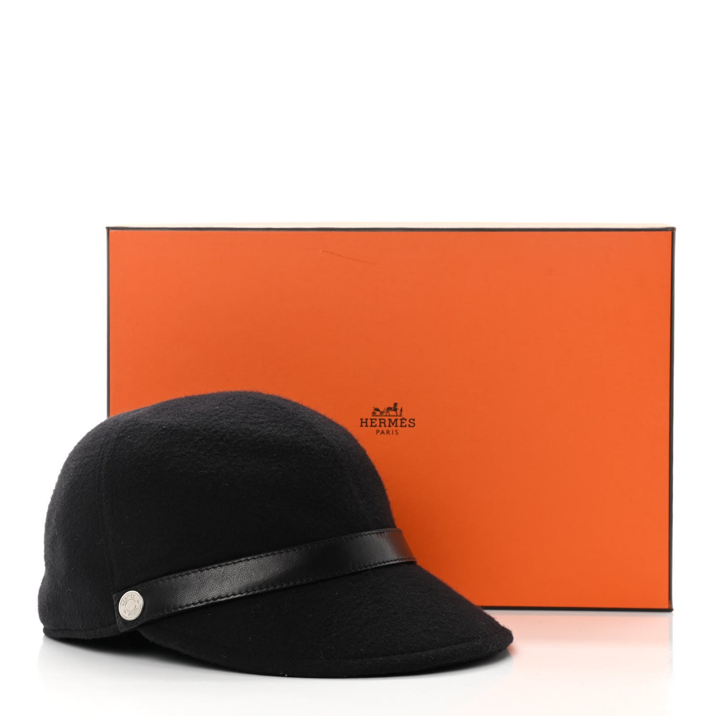 Cashmere Lambskin Cap 56 Black