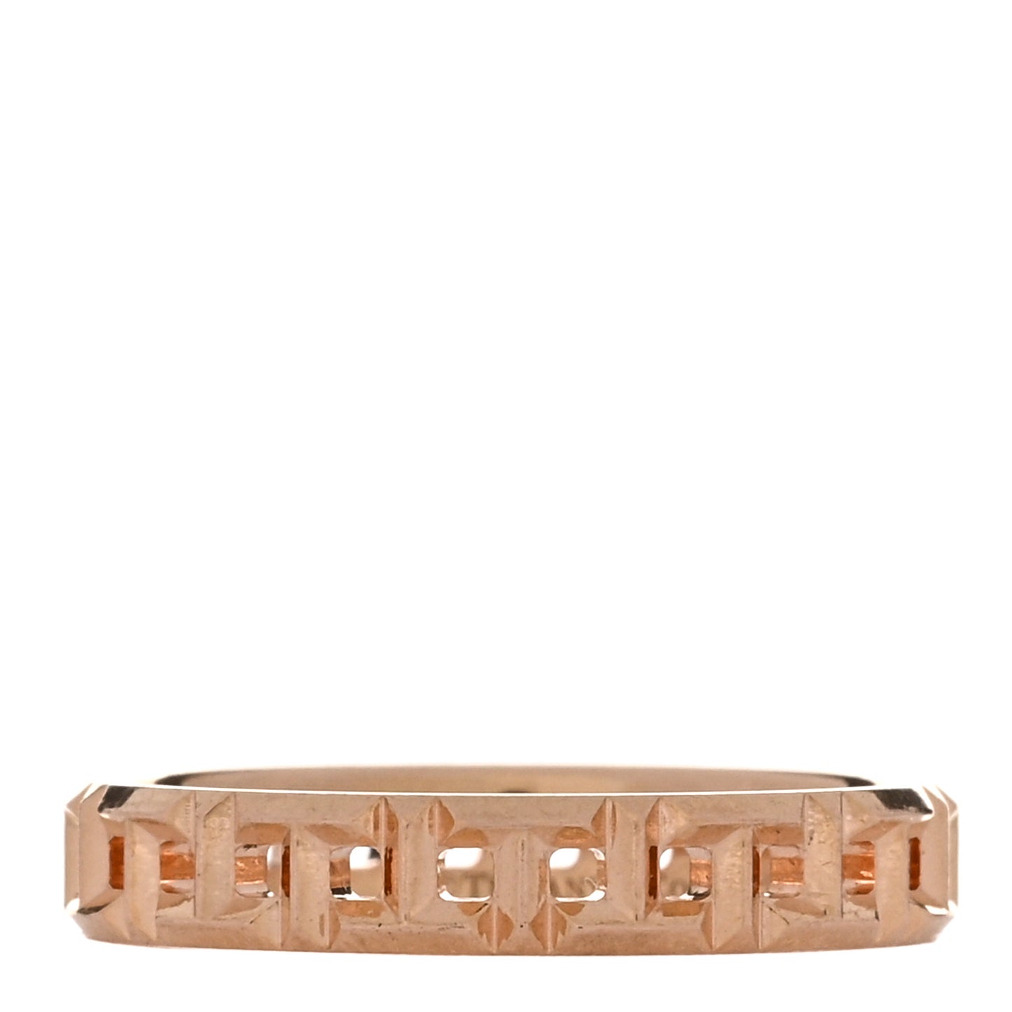 18K Rose Gold Narrow T True Ring 52 6