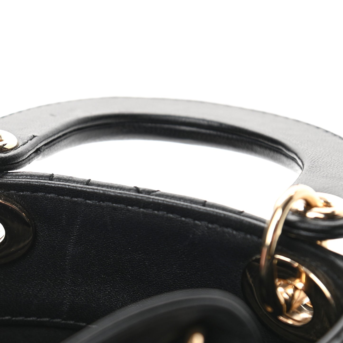 Lambskin Cannage Micro Lady Dior Black