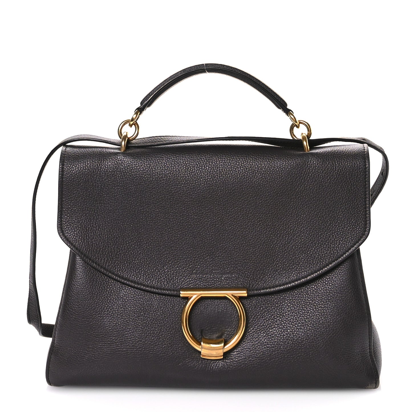 Calfskin Medium Margot Top Handle Satchel Flannel