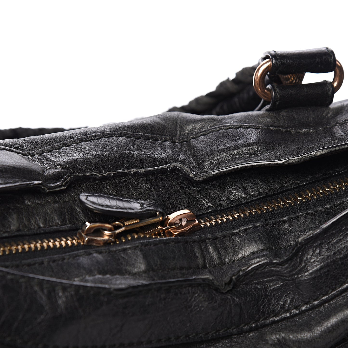 Agneau Giant 12 Rose Gold Hardware City Black