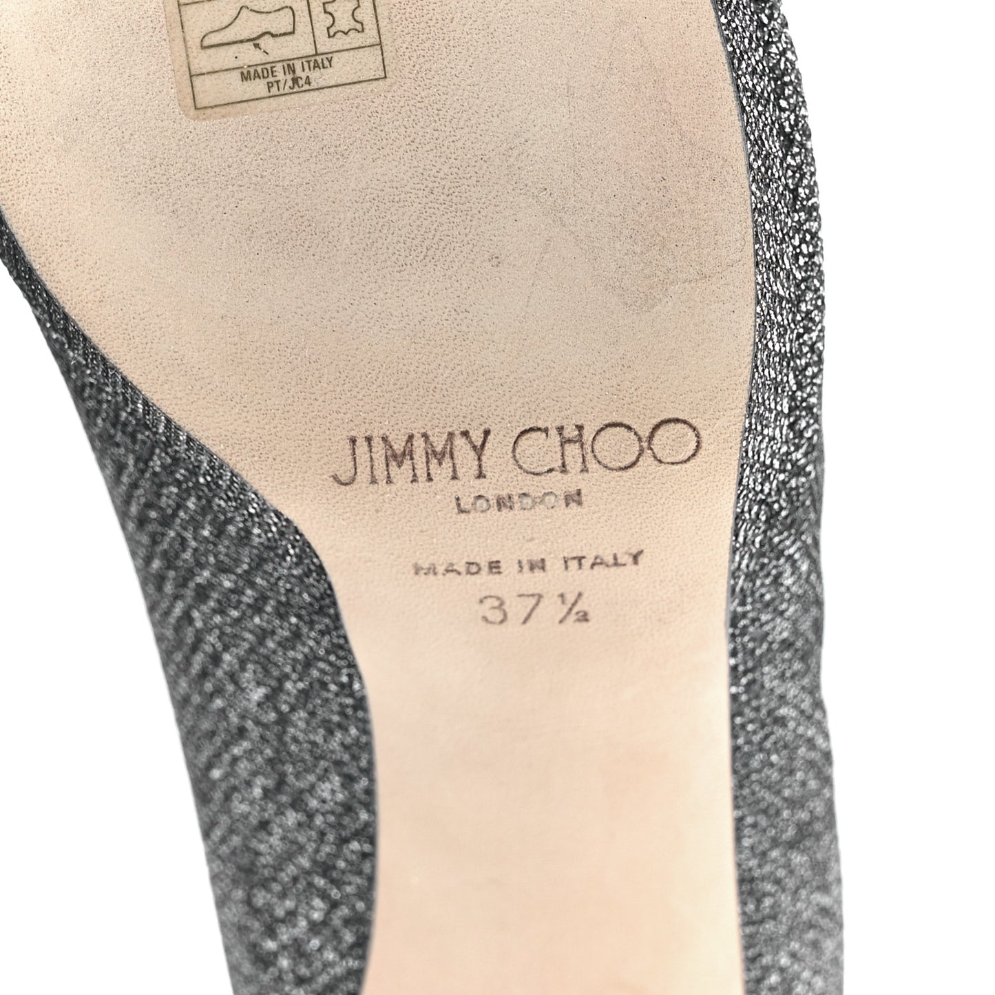 Glitter Luna 100 Peep Toe Pumps 37.5 Anthracite