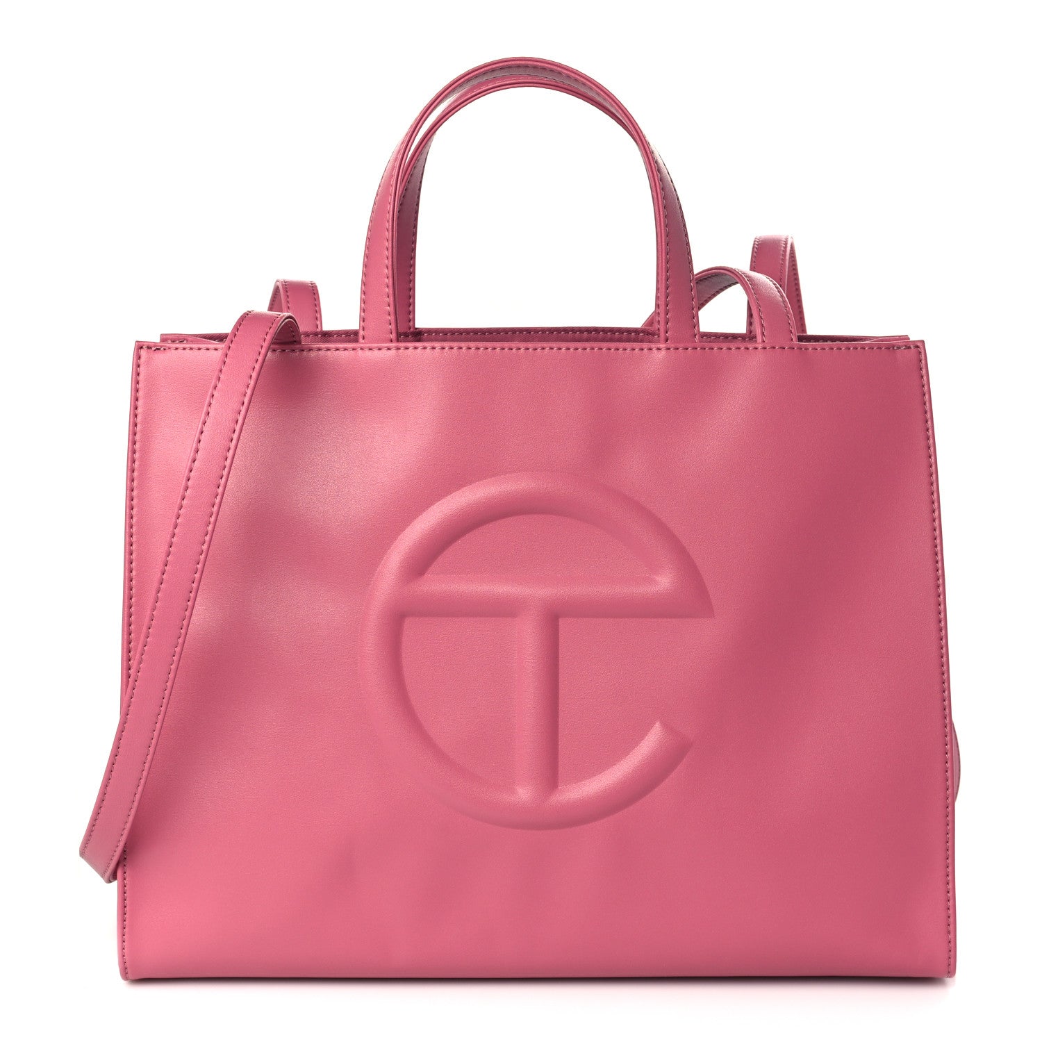 Telfar Vegan Leather Medium Shopping Bag Corned Beef 1 of 9