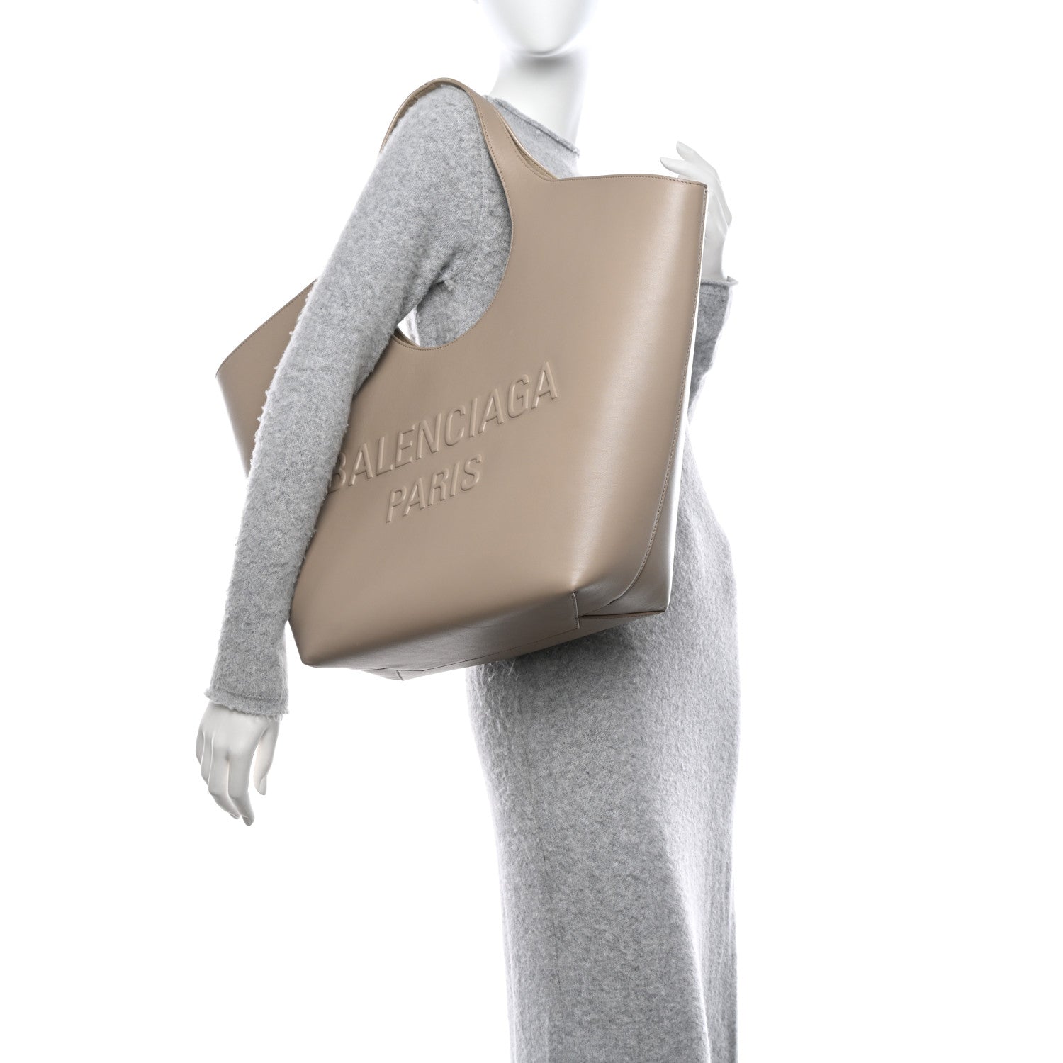 Balenciaga Smooth Calfskin Medium Mary Kate Tote Taupe 2 of 12