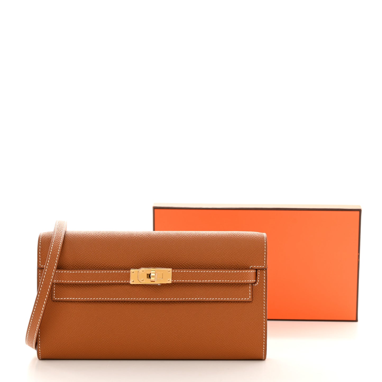 Epsom Kelly Wallet To Go Gold