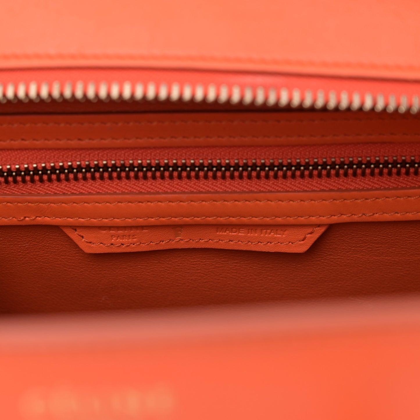 Smooth Calfskin Mini Luggage Orange