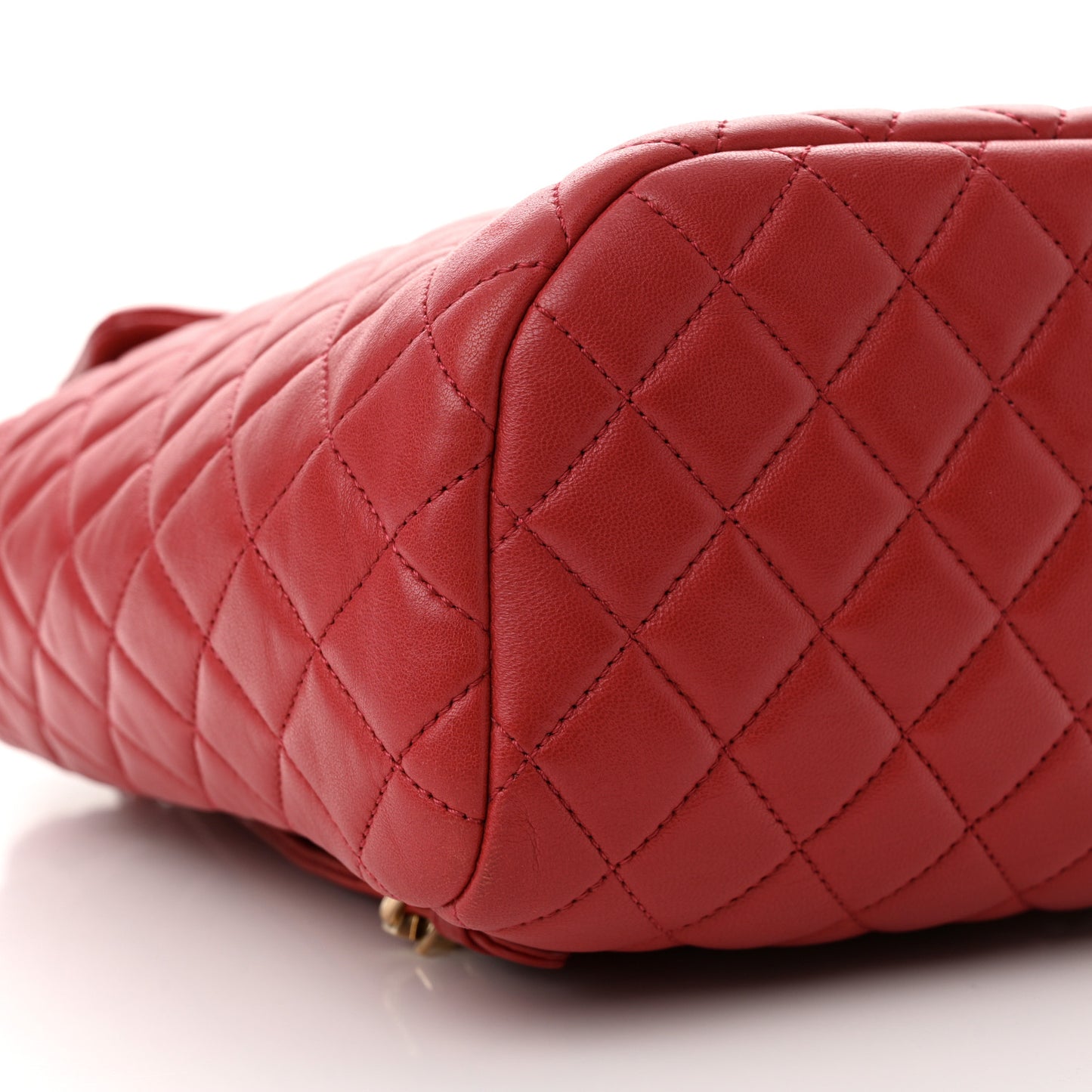 Lambskin Quilted Small Urban Spirit Backpack Red