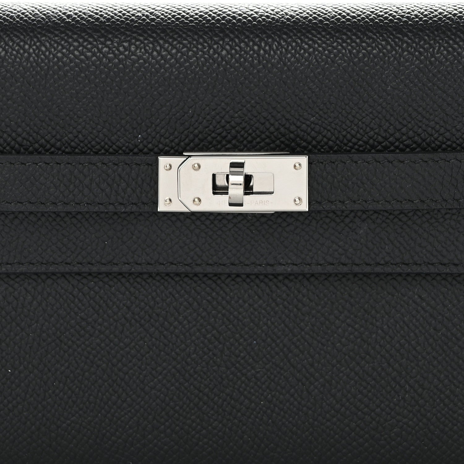 Hermes Epsom Kelly Wallet To Go Black 7 of 10