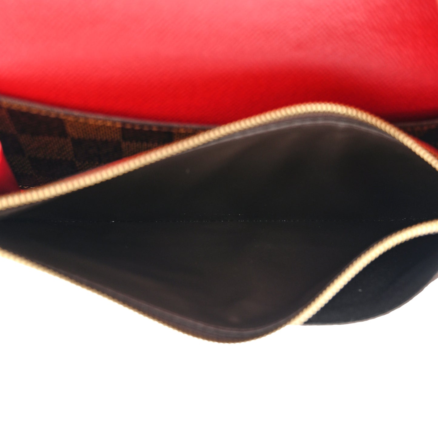 Damier Ebene Emilie Wallet Red