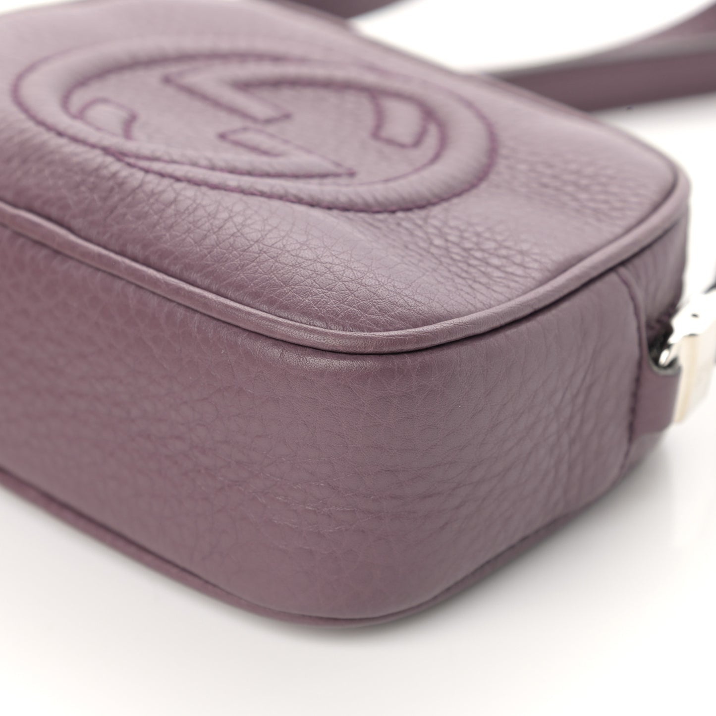Pebbled Calfskin Children's Mini Soho Disco Messenger Bag Peonia Flower